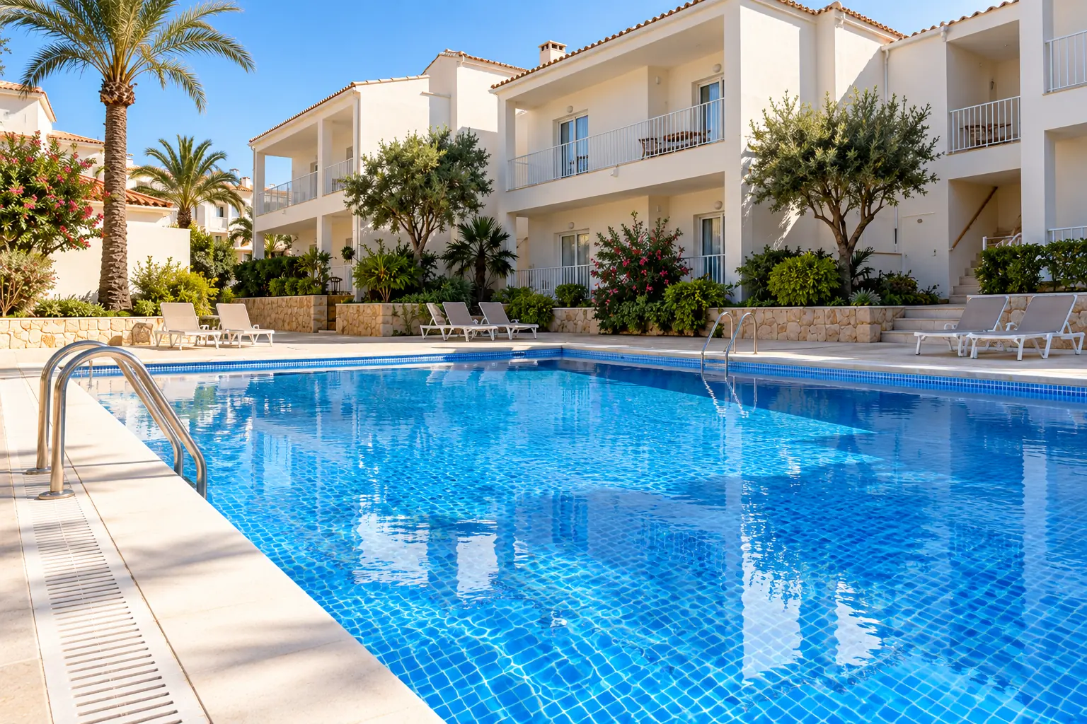 Casa Brisa pool and courtyard, illustrative image