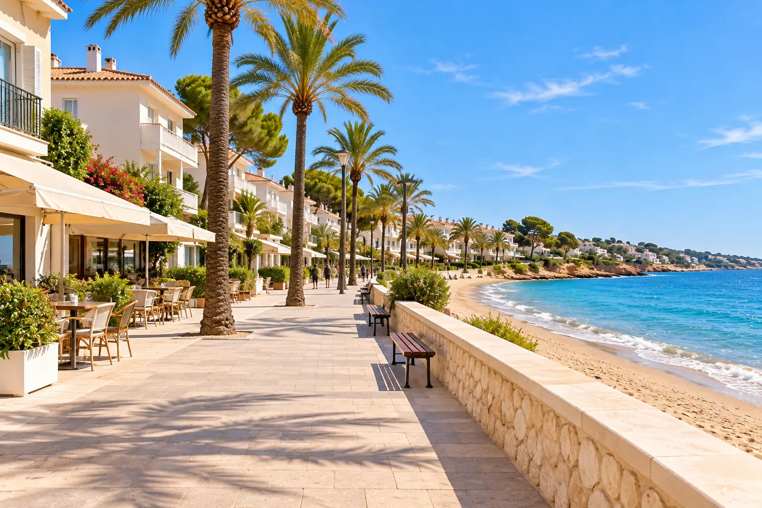 Mediterranean promenade, illustrative image