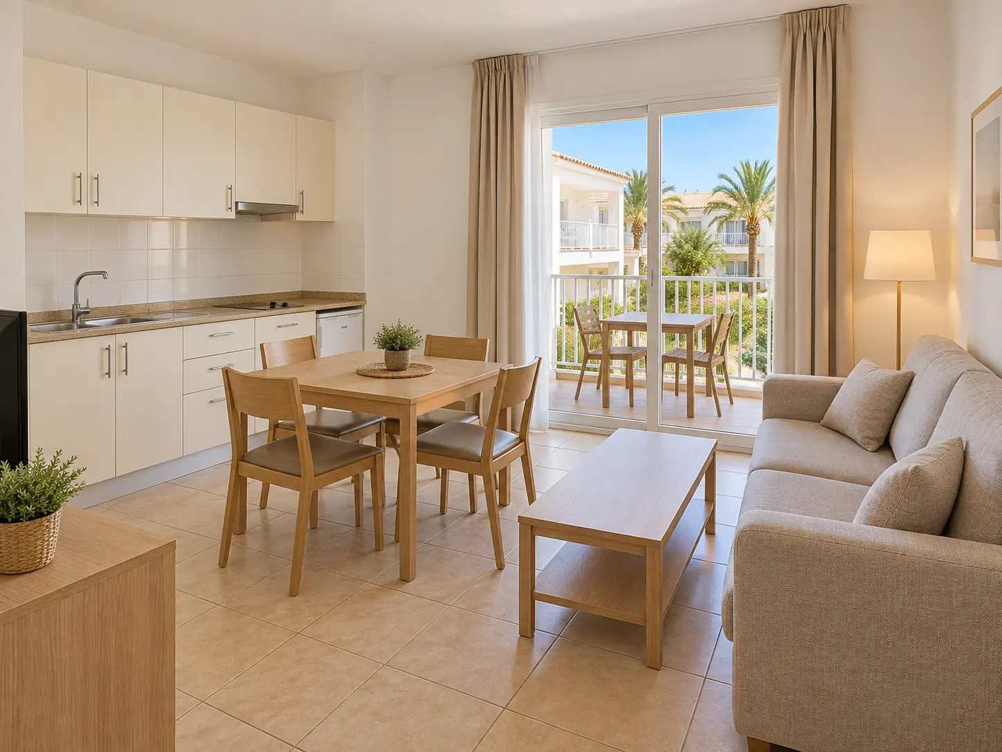 Type A apartment interior, illustrative image