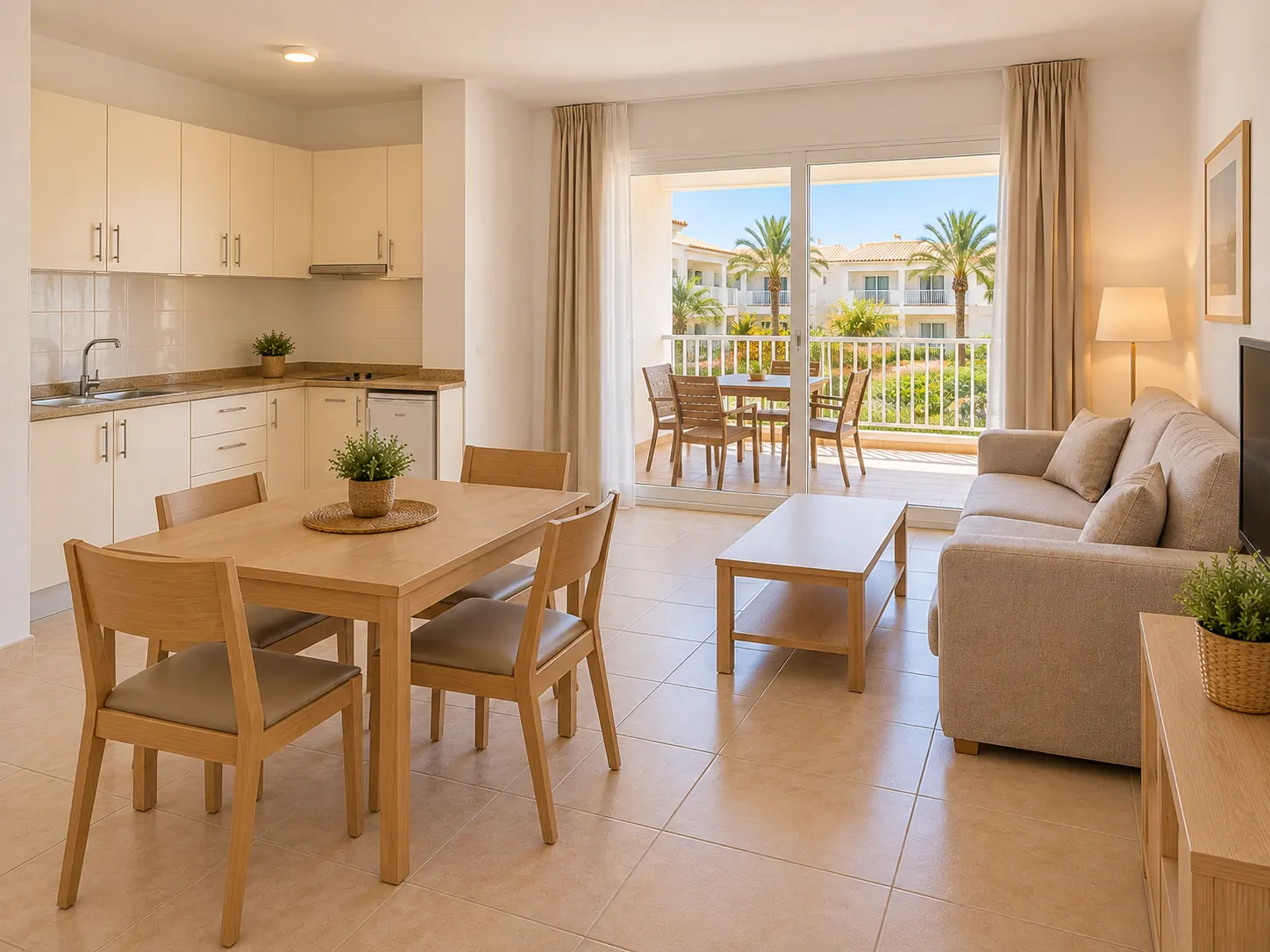 Type B apartment interior, illustrative image